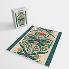 Dragonfly Folk Design Jigsaw Puzzle Gallery Image 2