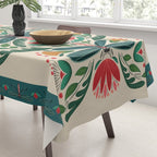 Dragonfly Folk Design Tablecloth Gallery Image 3