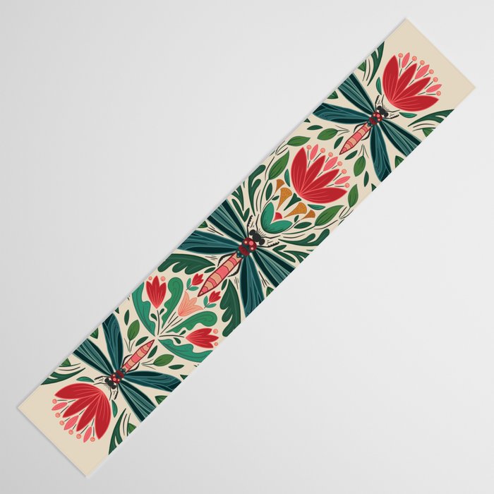 Dragonfly Folk Design Table Runner Gallery Image 3