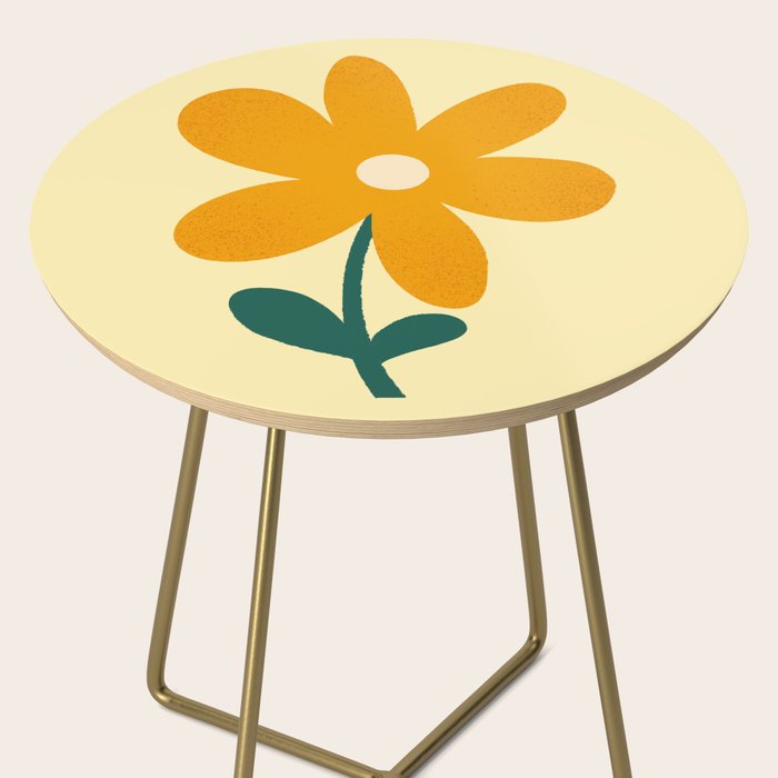 Giant yellow flower Side Table Gallery Image 2