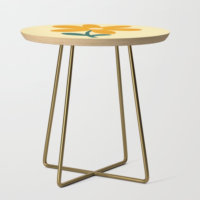 Giant yellow flower Side Table Gallery Image 1