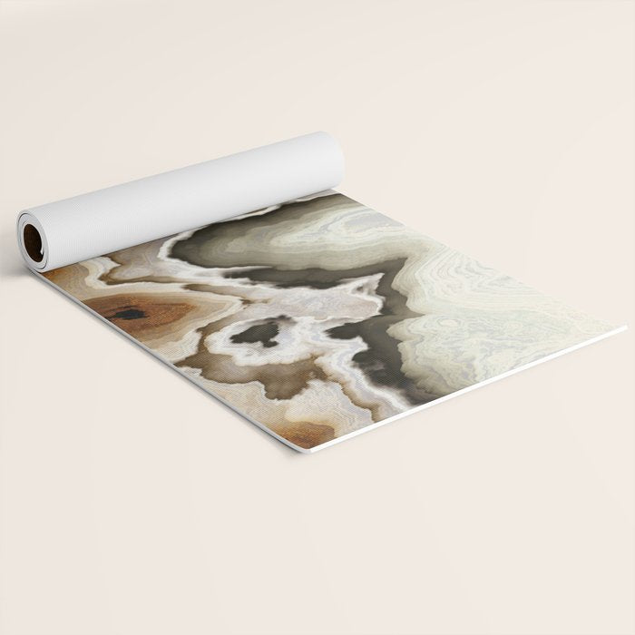 Ivory Agate Abstract Yoga Mat Gallery Image 2