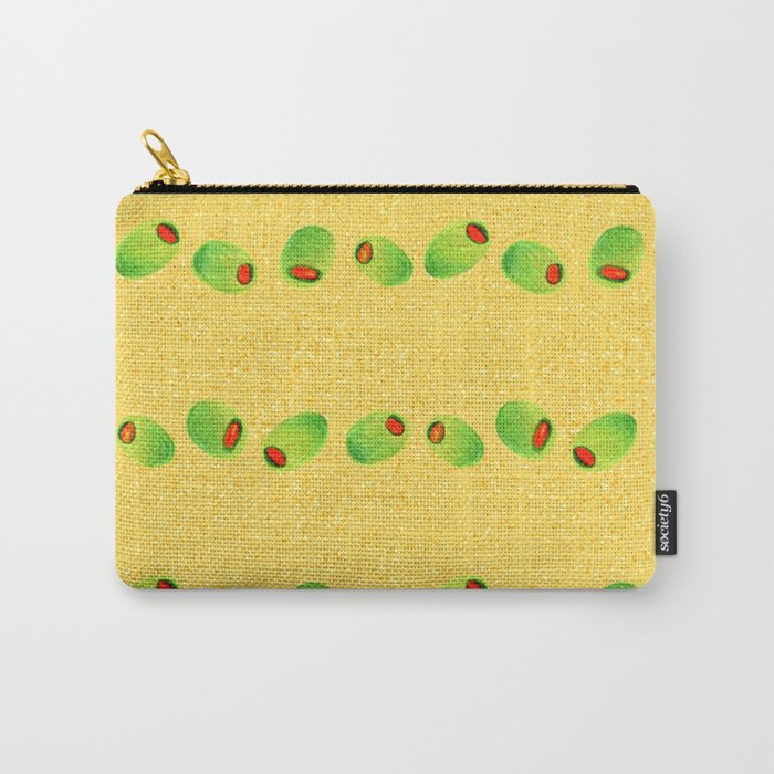Olive Snack in Green & Yellow Carry All Pouch Gallery Image 1