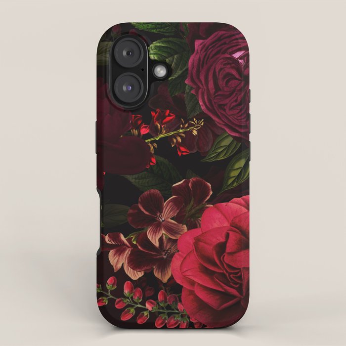 Vintage & Shabby Chic - Vintage & Shabby Chic - Mystical Night Roses iPhone Case Gallery Image 1