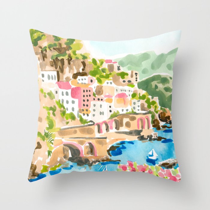 Sorrento Italy Throw Pillow Gallery Image 1