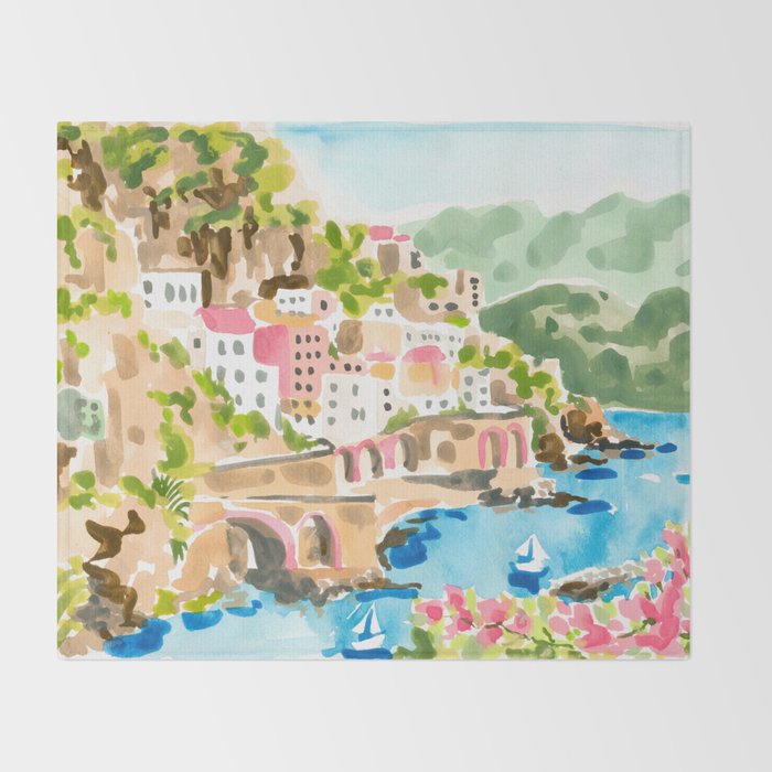 Sorrento Italy Throw Blanket Gallery Image 2