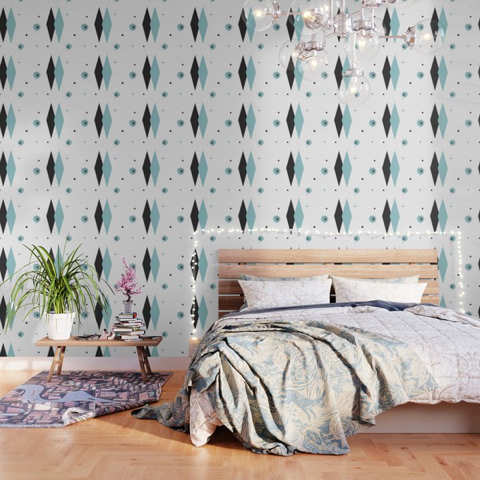 Vintage 1950s Mid Century Modern Design Wallpaper Gallery Image 3