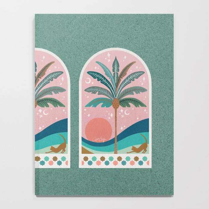 Moorish Framed Palm Tree - Mint & Blush Notebook Gallery Image 4