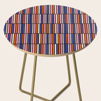 Pop Mod Color Boxes Geometric Retro Pattern Blue Pink Orange Black Side Table Gallery Image 2