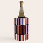 Pop Mod Color Boxes Geometric Retro Pattern Blue Pink Orange Black Wine Chiller Gallery Image 1