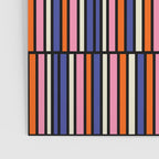 Pop Mod Color Boxes Geometric Retro Pattern Blue Pink Orange Black Poster Gallery Image 3