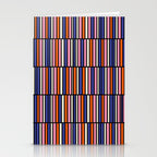 Pop Mod Color Boxes Geometric Retro Pattern Blue Pink Orange Black Stationery Card Gallery Image 2