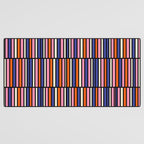 Pop Mod Color Boxes Geometric Retro Pattern Blue Pink Orange Black Desk Mat Gallery Image 3