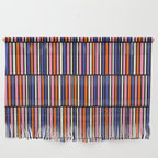 Pop Mod Color Boxes Geometric Retro Pattern Blue Pink Orange Black Wall Hanging Gallery Image 1