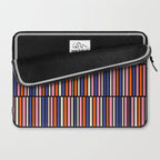 Pop Mod Color Boxes Geometric Retro Pattern Blue Pink Orange Black Laptop Sleeve Gallery Image 2