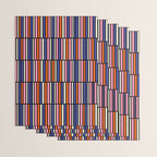 Pop Mod Color Boxes Geometric Retro Pattern Blue Pink Orange Black Wrapping Paper Gallery Image 3