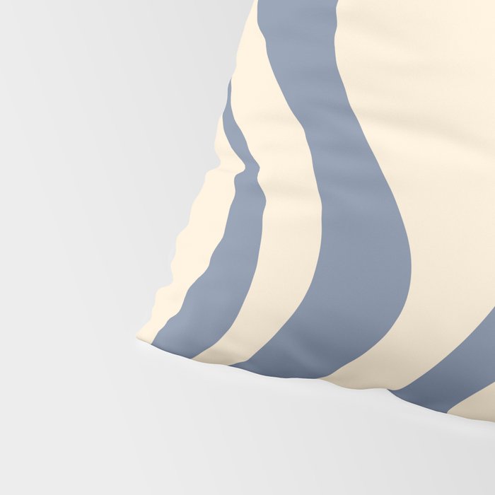 Liquid Swirl Abstract in Stone Blue and Cream  Pillow Sham Gallery Image 4