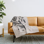 Persephone - Black Throw Blanket Gallery Image 1