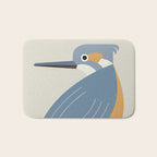 Whimsy Blue-eared Kingfisher Bath Mat Gallery Image 1