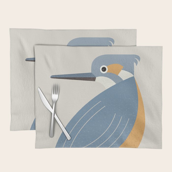 Whimsy Blue-eared Kingfisher Placemat Gallery Image 1
