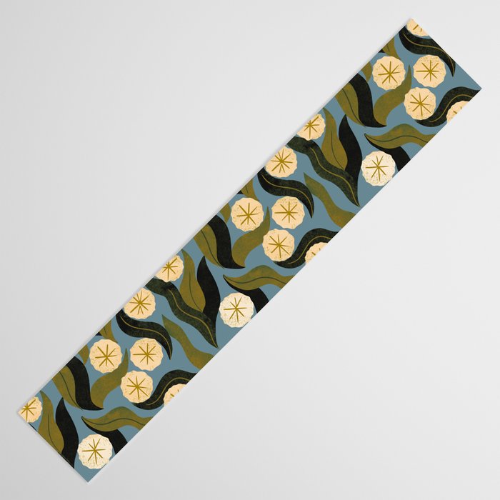 Blue Floral Table Runner Gallery Image 3