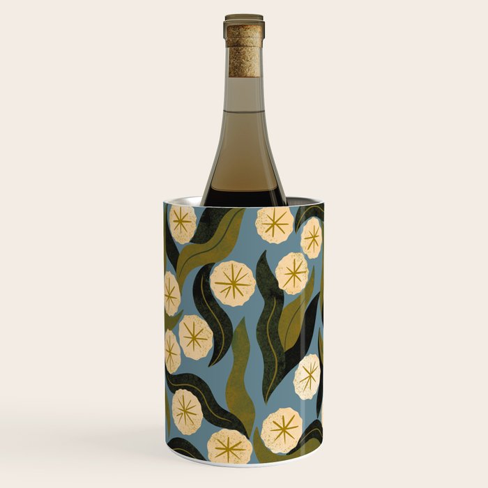 Blue Floral Wine Chiller Gallery Image 3