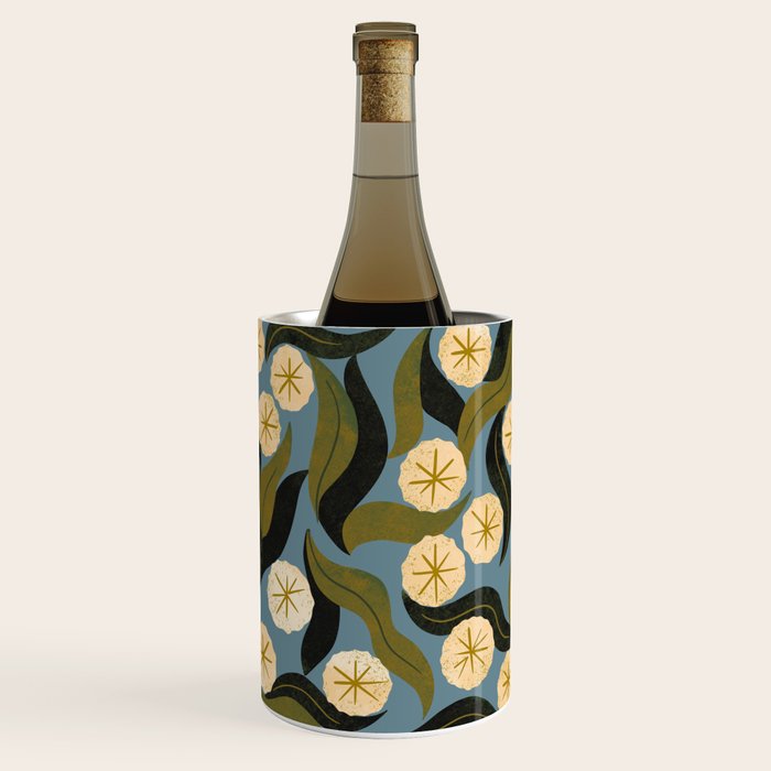 Blue Floral Wine Chiller Gallery Image 1