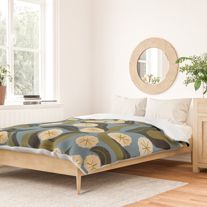 Blue Floral Duvet Cover Gallery Image 2