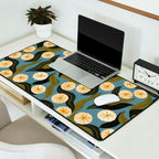 Blue Floral Desk Mat Gallery Image 2