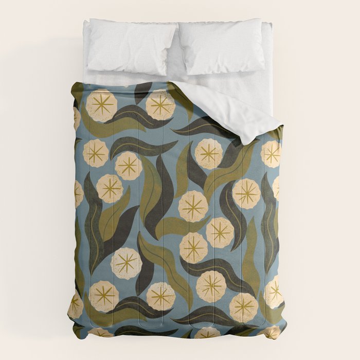 Blue Floral Comforter Gallery Image 6
