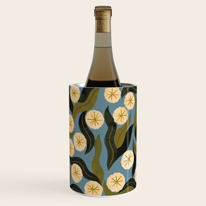 Blue Floral Wine Chiller Gallery Image 2