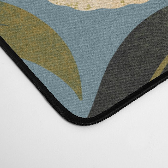 Blue Floral Desk Mat Gallery Image 4