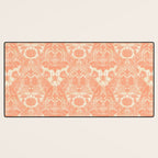Gothic Halloween Damask - peach and cream Desk Mat Gallery Image 3