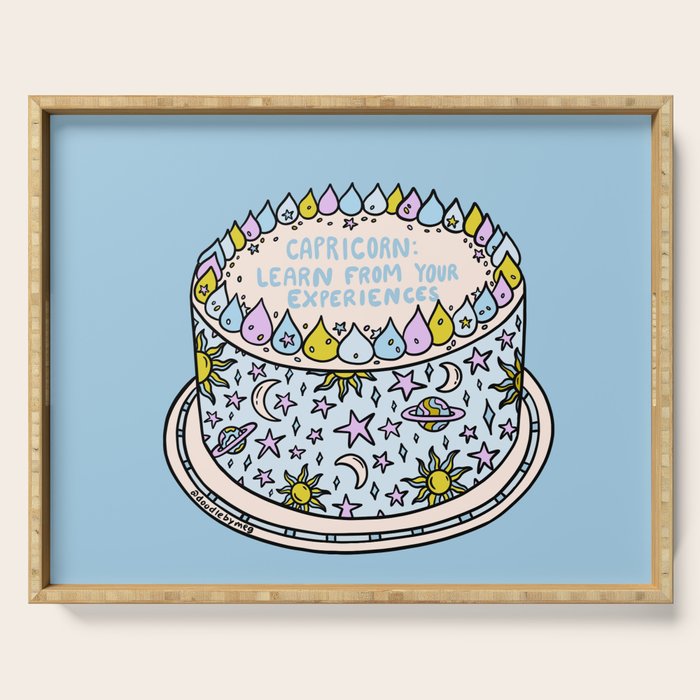 Capricorn Cake Serving Tray Gallery Image 1