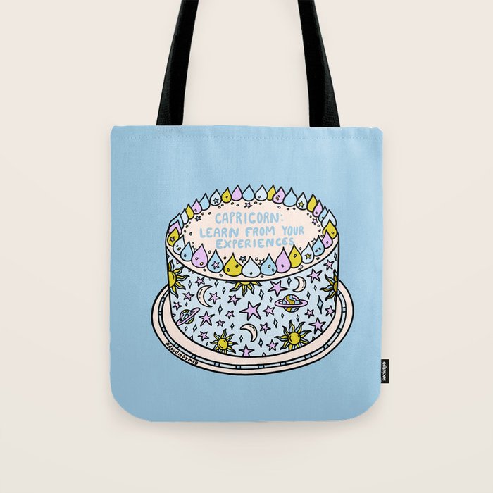 Capricorn Cake Tote Bag Gallery Image 1