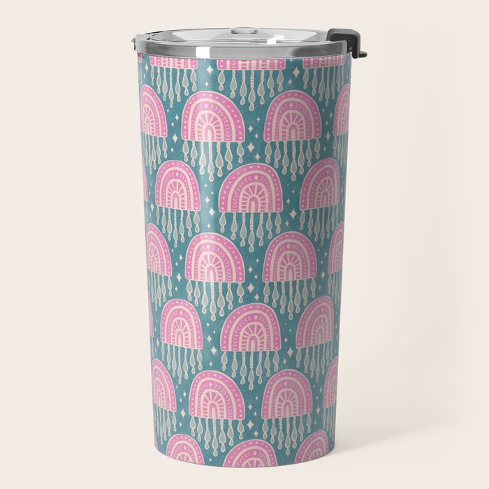 Little Rainbows - orchid and blue Travel Mug Gallery Image 2