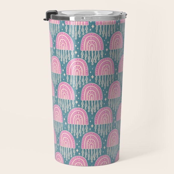 Little Rainbows - orchid and blue Travel Mug Gallery Image 3