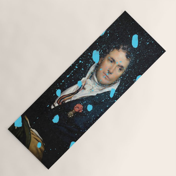 Brutalized Portrait of a Gentleman 1 Yoga Mat Gallery Image 1