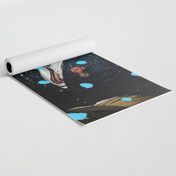 Brutalized Portrait of a Gentleman 1 Yoga Mat Gallery Image 2