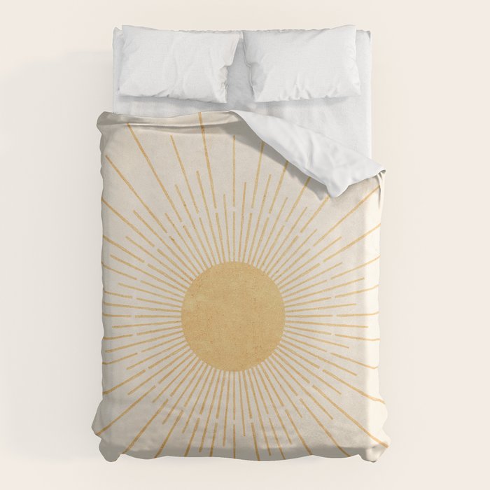 Sun #3 Yellow Duvet Cover Gallery Image 6
