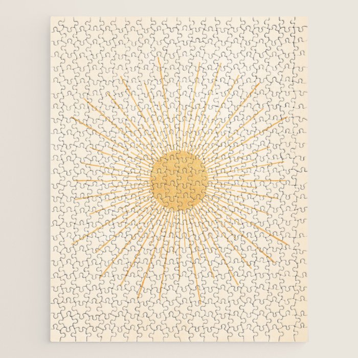 Sun #3 Yellow Jigsaw Puzzle Gallery Image 1