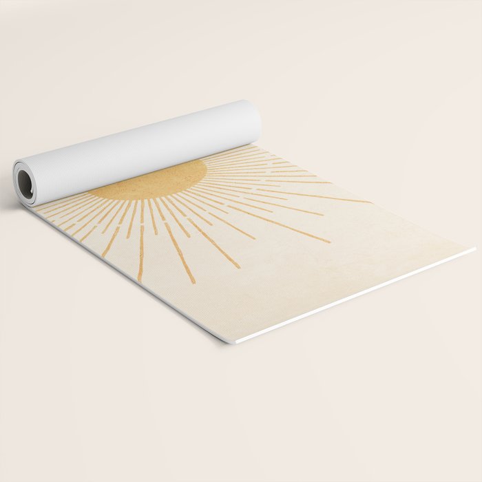 Sun #3 Yellow Yoga Mat Gallery Image 2