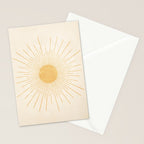 Sun #3 Yellow Stationery Card Gallery Image 2