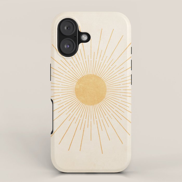 Sun #3 Yellow iPhone Case Gallery Image 1