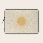 Sun #3 Yellow Laptop Sleeve Gallery Image 1