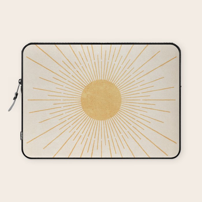 Sun #3 Yellow Laptop Sleeve Gallery Image 1