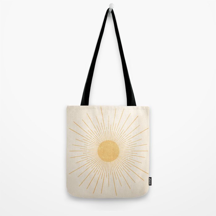 Sun #3 Yellow Tote Bag Gallery Image 2