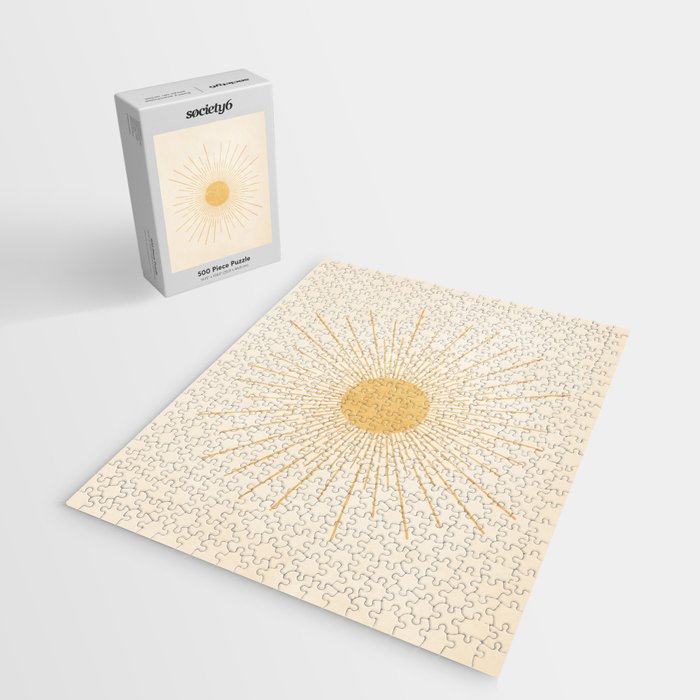Sun #3 Yellow Jigsaw Puzzle Gallery Image 2