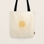 Sun #3 Yellow Tote Bag Gallery Image 1