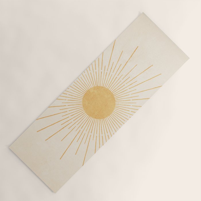 Sun #3 Yellow Yoga Mat Gallery Image 1